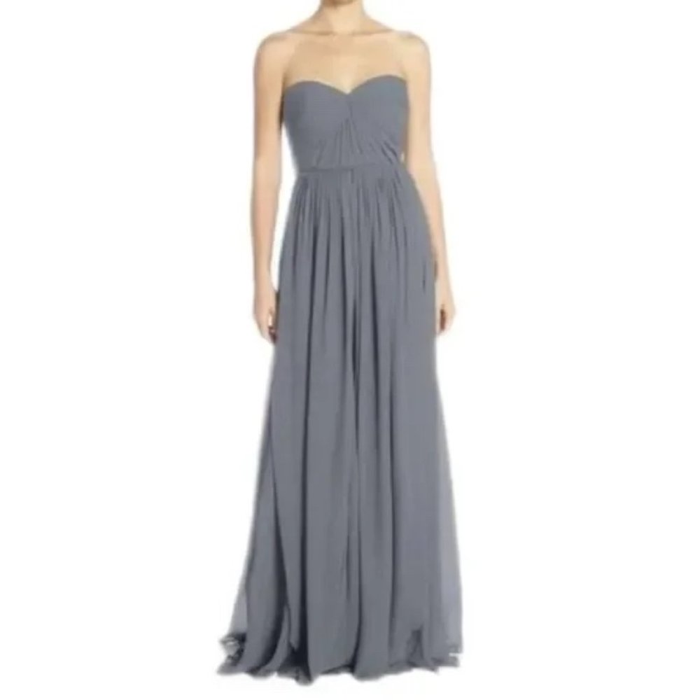 Jenny Yoo Convertible Aiden Bridesmaids Dress 10 Denmark Blue